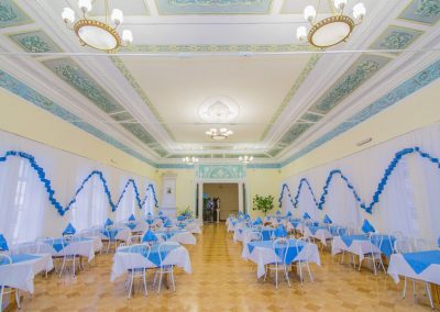 Обеденный зал в санатории Воронеж в городе Ессентуки - фотография