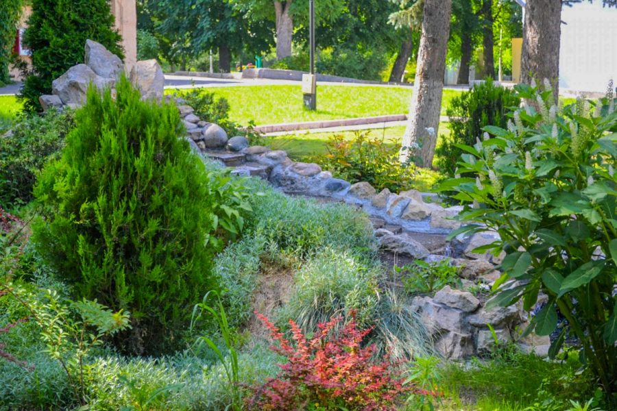 Территория санатория Воронеж в городе Ессентуки - фотография